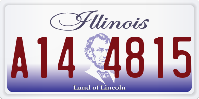 IL license plate A144815