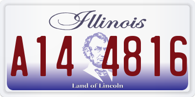IL license plate A144816