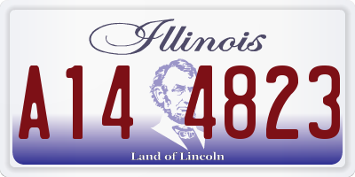IL license plate A144823