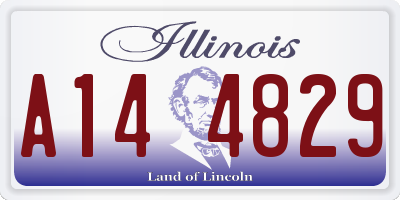 IL license plate A144829