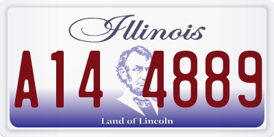 IL license plate A144889