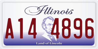 IL license plate A144896