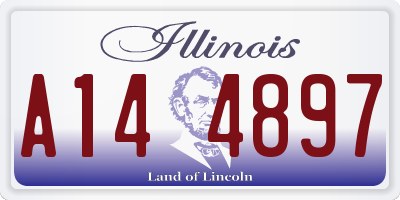 IL license plate A144897