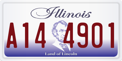 IL license plate A144901