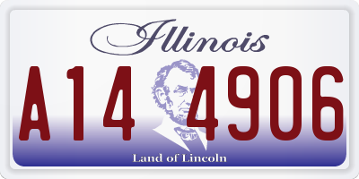 IL license plate A144906