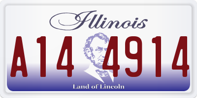 IL license plate A144914