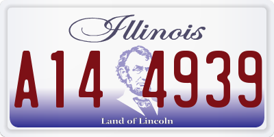 IL license plate A144939