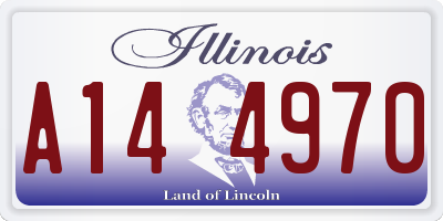 IL license plate A144970