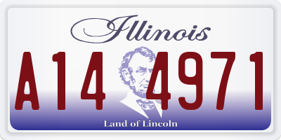 IL license plate A144971