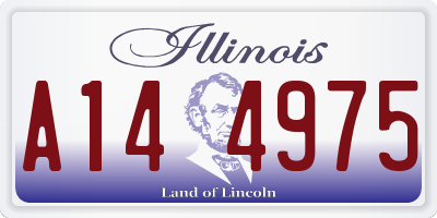 IL license plate A144975