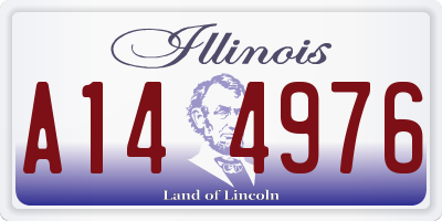 IL license plate A144976