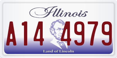 IL license plate A144979