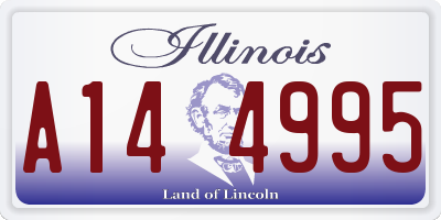 IL license plate A144995
