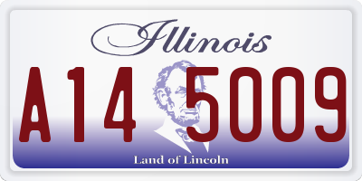 IL license plate A145009