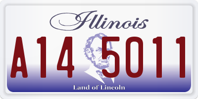 IL license plate A145011