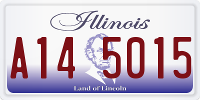 IL license plate A145015