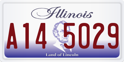 IL license plate A145029