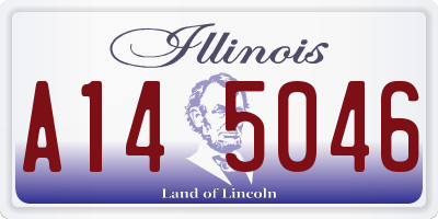 IL license plate A145046
