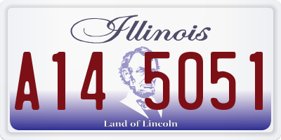 IL license plate A145051