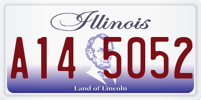 IL license plate A145052