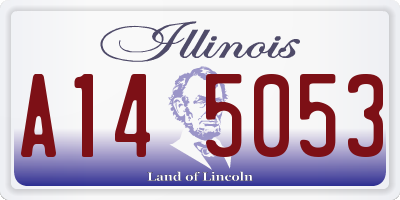 IL license plate A145053