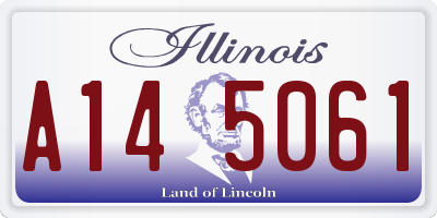 IL license plate A145061