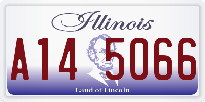 IL license plate A145066