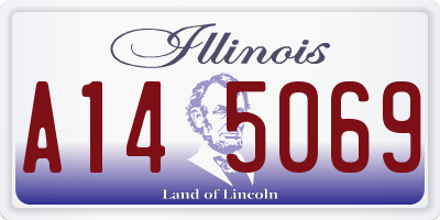 IL license plate A145069