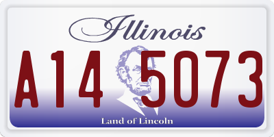 IL license plate A145073