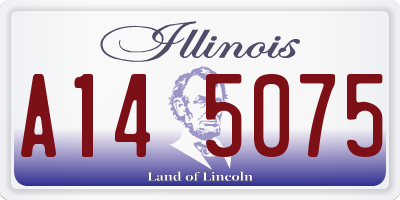 IL license plate A145075
