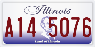 IL license plate A145076