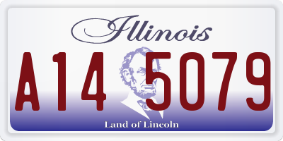 IL license plate A145079