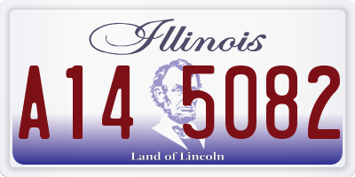IL license plate A145082