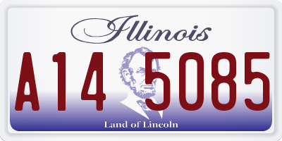 IL license plate A145085