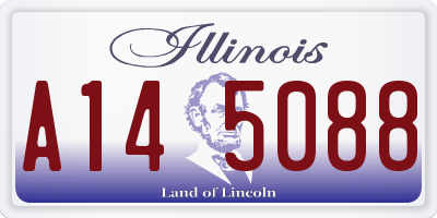 IL license plate A145088