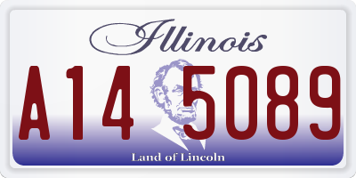 IL license plate A145089