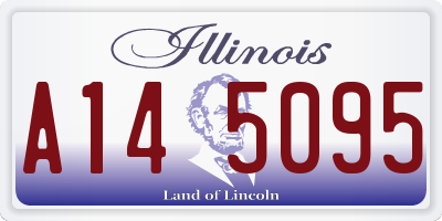 IL license plate A145095
