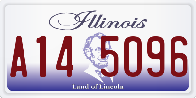 IL license plate A145096