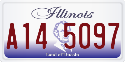 IL license plate A145097