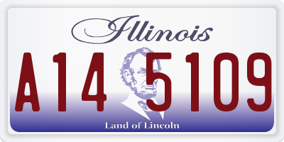 IL license plate A145109