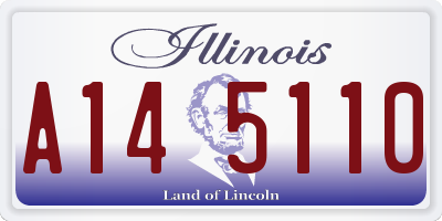 IL license plate A145110