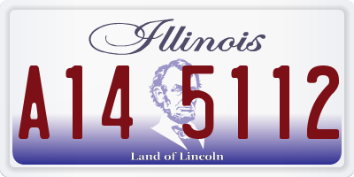 IL license plate A145112