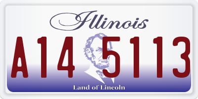 IL license plate A145113