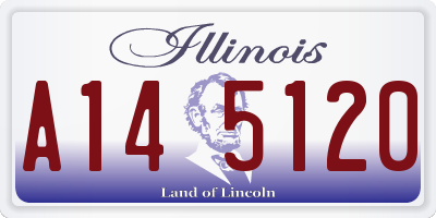 IL license plate A145120