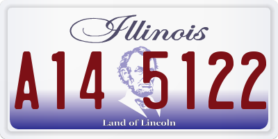 IL license plate A145122