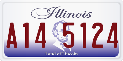 IL license plate A145124