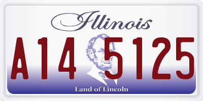 IL license plate A145125
