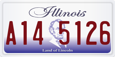 IL license plate A145126