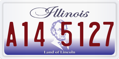 IL license plate A145127