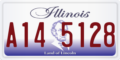 IL license plate A145128